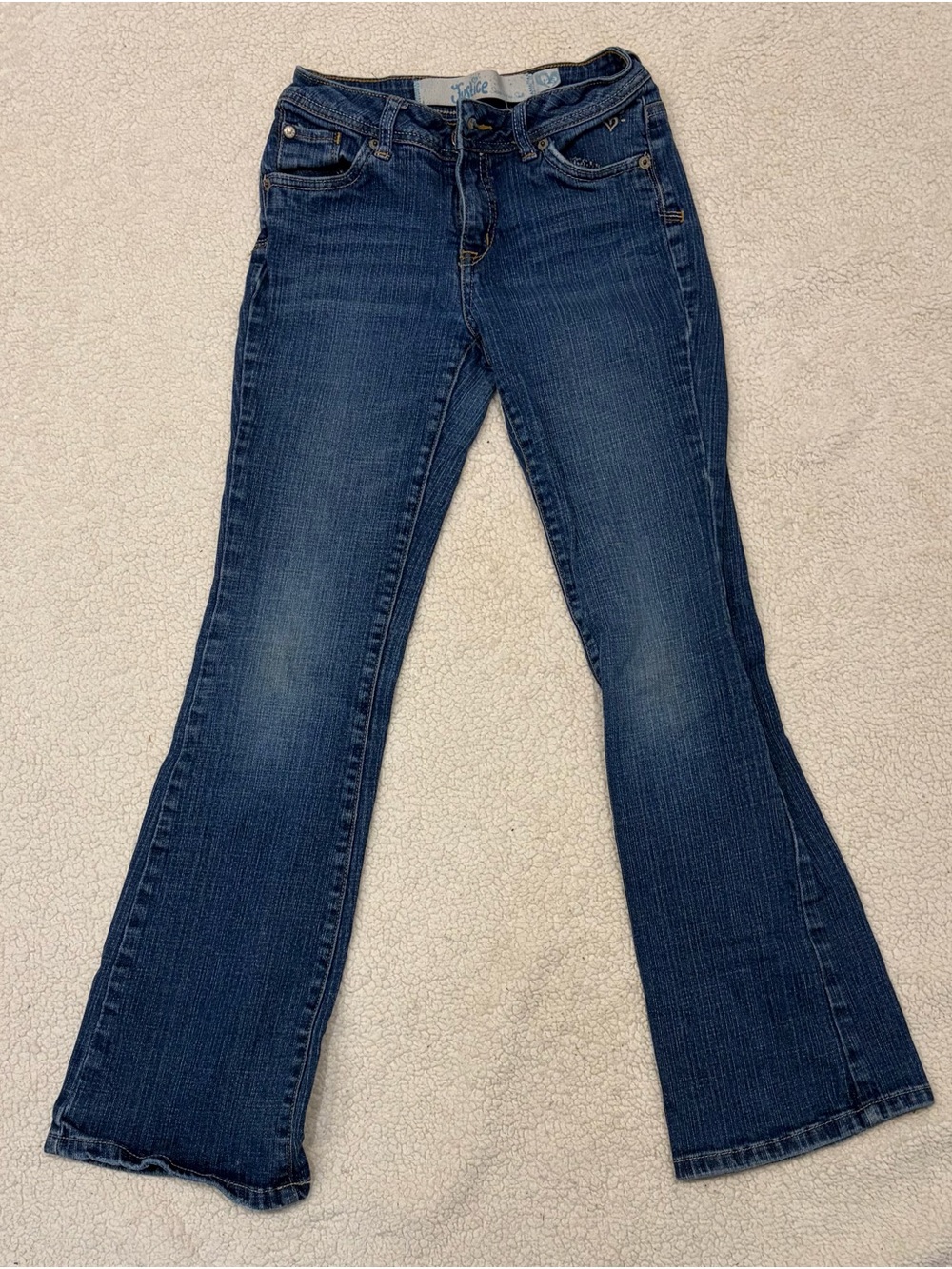Justice Medium Wash Bootcut Jeans